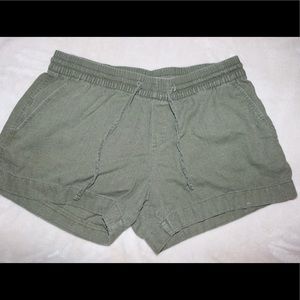 Olive green shorts